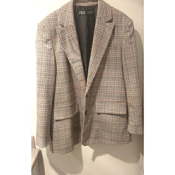 ✨HP✨Zara Chequered Blazer - Picture 6 of 12